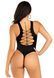 Боди Leg Avenue Opaque racer tank bodysuit, One Size, черное, имитация шнуровки, низ &mdash; стринги SX1079 фото 2