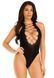 Боди Leg Avenue Opaque racer tank bodysuit, One Size, черное, имитация шнуровки, низ &mdash; стринги SX1079 фото 3