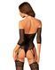 Нейлоновый бодистокинг с имитацией чулок Obsessive Bodystocking G333 S/M/L, black, с доступом SO7699 фото 2