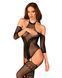Нейлоновый бодистокинг с имитацией чулок Obsessive Bodystocking G333 S/M/L, black, с доступом SO7699 фото 1