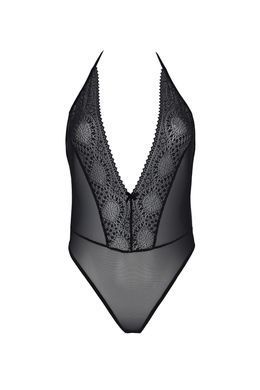 Боди Passion DROSERA BODY black, L/XL, высокие вырезы, верх на завязках SX0470 фото