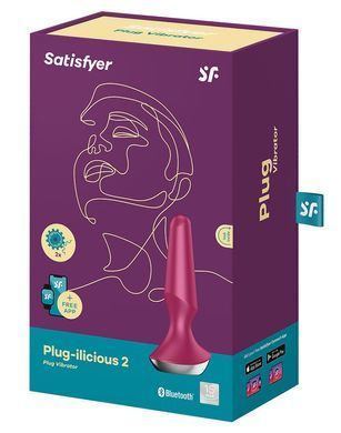 Анальная смарт-вибропробка Satisfyer Plug-ilicious 2 Berry SO5443 фото