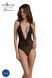 Боди Passion DROSERA BODY black, L/XL, высокие вырезы, верх на завязках SX0470 фото 1