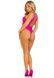 Боди Leg Avenue Opaque racer tank bodysuit, One Size, розовое, имитация шнуровки, низ &mdash; стринги SX1080 фото 3