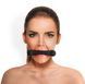 Кляп-палка на ремнях Art of Sex &ndash; Gag Stick Silicon, черный, натуральная кожа SO6705 фото 1