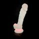 Фаллоимитатор SilexD Johnny Pink Glow in the dark, двухслойный, силикон+Silexpan, диаметр 3,5см SO7026 фото 11