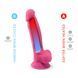 Фаллоимитатор SilexD Johnny Pink Glow in the dark, двухслойный, силикон+Silexpan, диаметр 3,5см SO7026 фото 5
