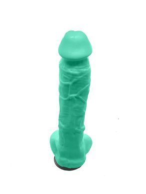 Крафтовое мыло-член с присоской Чистий Кайф Turquoise size XL, натуральное SO2768 фото