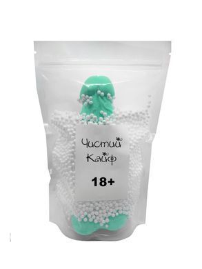 Крафтовое мыло-член с присоской Чистий Кайф Turquoise size XL, натуральное SO2768 фото