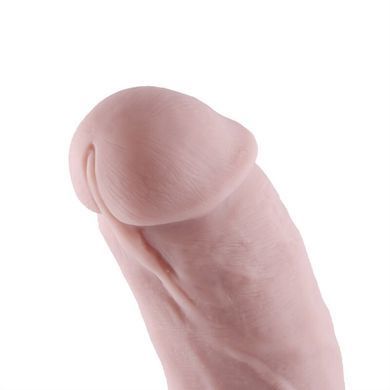 Силиконовый фаллоимитатор для секс-машин Hismith 8.3&Prime; Silicone Dildo, изогнутый, система KlicLok SO6205 фото