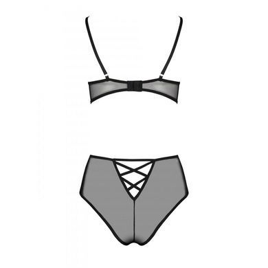 Эротический комплект с рисунком Passion LOVELIA BIKINI XXL/XXXL, black SO4749 фото