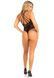Тедди Leg Avenue Thong teddy with strappy back, One Size, черное, эластичное кружево, низ &mdash; стринги SX1081 фото 5