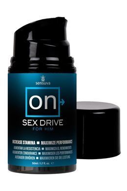Крем для повышения либидо у мужчин Sensuva ON Sex Drive for Him 50 мл, с натуральными экстрактами SO3184 фото