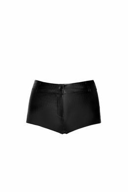 Шортики Noir Handmade F318 Wild, XL, black, под латекс, крокодиловый принт, с доступом SX0336 фото