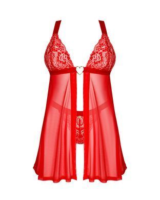 Бэби-долл Obsessive Elianes babydoll & thong XL/2XL SX1145 фото