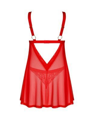 Бэби-долл Obsessive Elianes babydoll & thong XL/2XL SX1145 фото