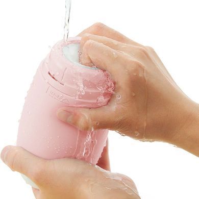 Мастурбатор TENGA PUFFY Strawberry Pink , ультрамягкий материал, многоразовый, сквозной SX1329 фото