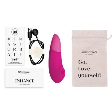 Вакуумный клиторальный стимулятор Womanizer Enhance Pink SX2542 фото
