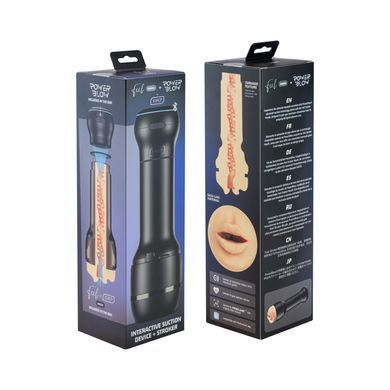 Мастурбатор-ротик Kiiroo Feel Mouth с всасывающей интерактивной насадкой PowerBlow Combo Set SX1231 фото