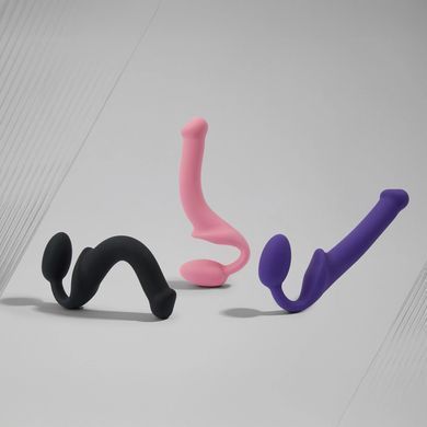 Безремневой страпон Strap-On-Me Rose M, полностью регулируемый, диаметр 3,3см SX2568 фото