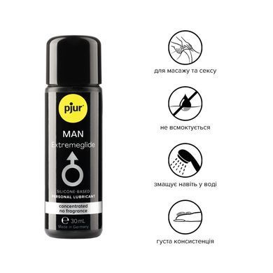 Силиконовая смазка pjur MAN Extremeglide 30 мл, густая, долгоиграющая, экономная PJ10630 фото
