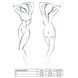 Ажурное боди Passion AZALIA BODY XXL/XXXL, black SO4133 фото 5