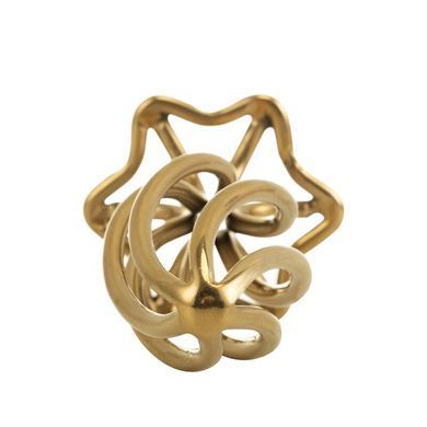 Анальная пробка LOCKINK SEVANDA Hollow Spiral Golden Metal Anal Plug - M size SX0883 фото