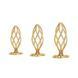 Анальная пробка LOCKINK SEVANDA Hollow Spiral Golden Metal Anal Plug - M size SX0883 фото 10