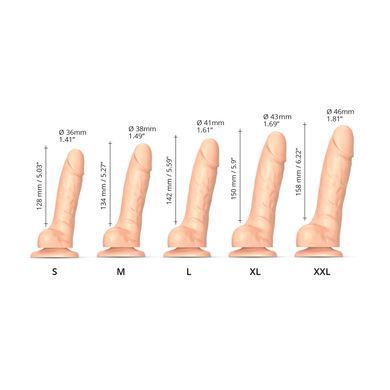 Реалистичный фаллоимитатор Strap-On-Me Sliding Skin Realistic Dildo Vanille XXL, эффект подвижной ко SO6260 фото