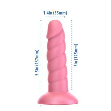 Фаллоимитатор Fantasy by Addiction Unicorn Dildo 5.5&rdquo; Pink, вибропуля в подарок SX3158 фото