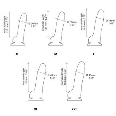 Реалистичный фаллоимитатор Strap-On-Me Sliding Skin Realistic Dildo Vanille XXL, эффект подвижной ко SO6260 фото