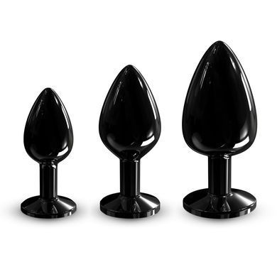 Металлическая анальная пробка с кристаллом Dorcel Diamond Plug Black M SO7809 фото
