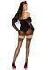 Эротический костюм черной невесты Leg Avenue Heartbreak Bride M, боди, рукава, вуаль, чокер SO9209 фото 4