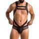 Мужское эротическое сетчатое боди Passion 045 VICTOR L/XL Black, экокожа, сетка SO7606 фото 1