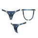 Трусики для страпона Strap-On-Me Harness Generous Blue, One Size, искусственная кожа, регулируемые ремни, сменные крепления для ди SX0673 фото 5