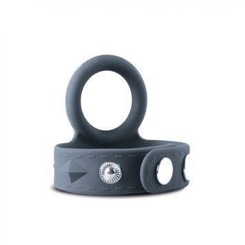 Двойное эрекционное кольцо Boners Cock & Ball Strap S/M, регулировка диаметра, 3,5&ndash;5,5 см SO8857 фото