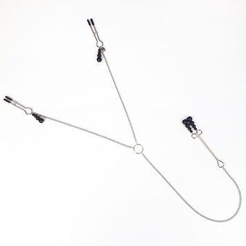 Зажимы для сосков и клитора Art of Sex - Nipple and clit clamps Black Pearl SO5869 фото