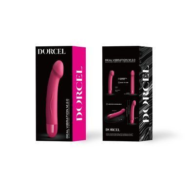 Вибратор Dorcel Real Vibration M Magenta 2.0, диам 3,7см, перезаряжаемый, для точки G SO3571 фото