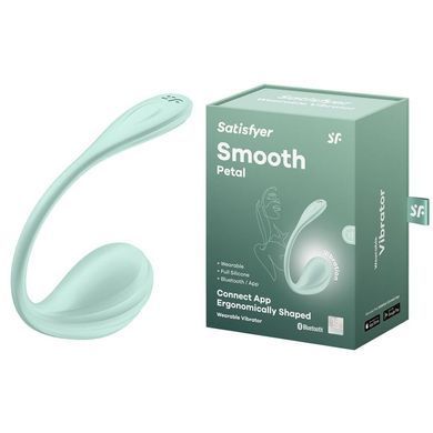 Смарт-виброяйцо Satisfyer Smooth Petal Connect App Mint SX0666 фото