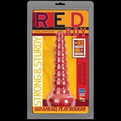 Анальная пробка-втулка Doc Johnson Red Boy - Red Ringer Anal Wand, макс. диаметр 4,5см SO1981 фото