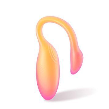 Смарт-виброяйцо Magic Motion Flamingo Max Orange 2 в 1: виброяйцо и тренажер Кегеля, 10 режимов SX2193 фото