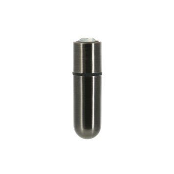 Вибропуля PowerBullet First-Class Bullet 2.5&Prime; with Key Chain Pouch, Gun Metal, 9 режимов вибрации SO6846 фото