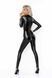 Комбинезон с мокрым эффектом Noir Handmade F293 Powerwetlook catsuit with front zipper, XL SX0192 фото 3