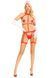 Портупея с чокером и гартеры Leg Avenue 2PC Vegan Leather Nurse Harness Teddy and Headband Red M SX1717 фото 6