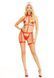 Портупея с чокером и гартеры Leg Avenue 2PC Vegan Leather Nurse Harness Teddy and Headband Red M SX1717 фото 8