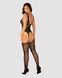 Бодистокинг Obsessive Bodystocking F237 XL/XXL, растительное плетение, имитация чулок SO7234 фото 4