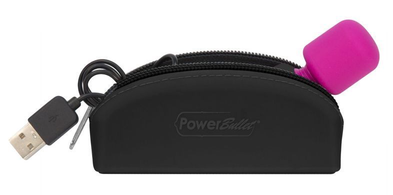 Мини-вибромассажер PalmPower Pocket с чехлом на молнии, водостойкий, перезаряжаемый, длина 9 см SO2735 фото