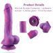 Фаллоимитатор 8.2&Prime; с вибрацией для секс-машин Hismith Purple Silicone Dildo with Vibe, KlicLok SO6212 фото 7