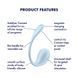 Смарт-виброяйцо Satisfyer Smooth Petal Connect App Light Blue SX0667 фото 7