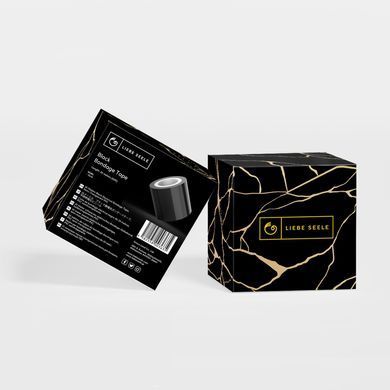 Скотч для бондажа Liebe Seele Bondage Tape Black 25м, не липнет к коже и волосам, без следов SO9525 фото